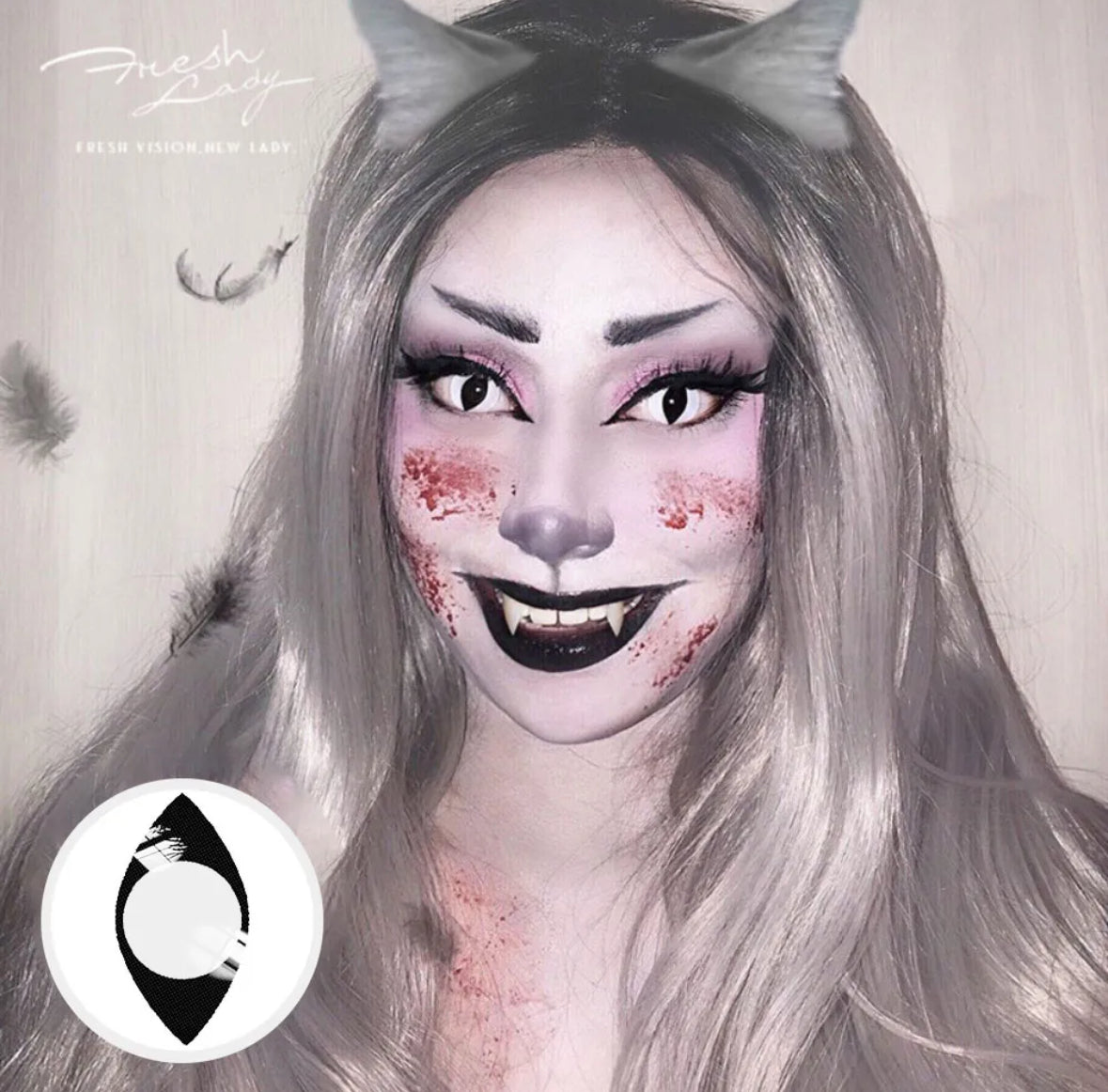 White Cat eye crazy lab