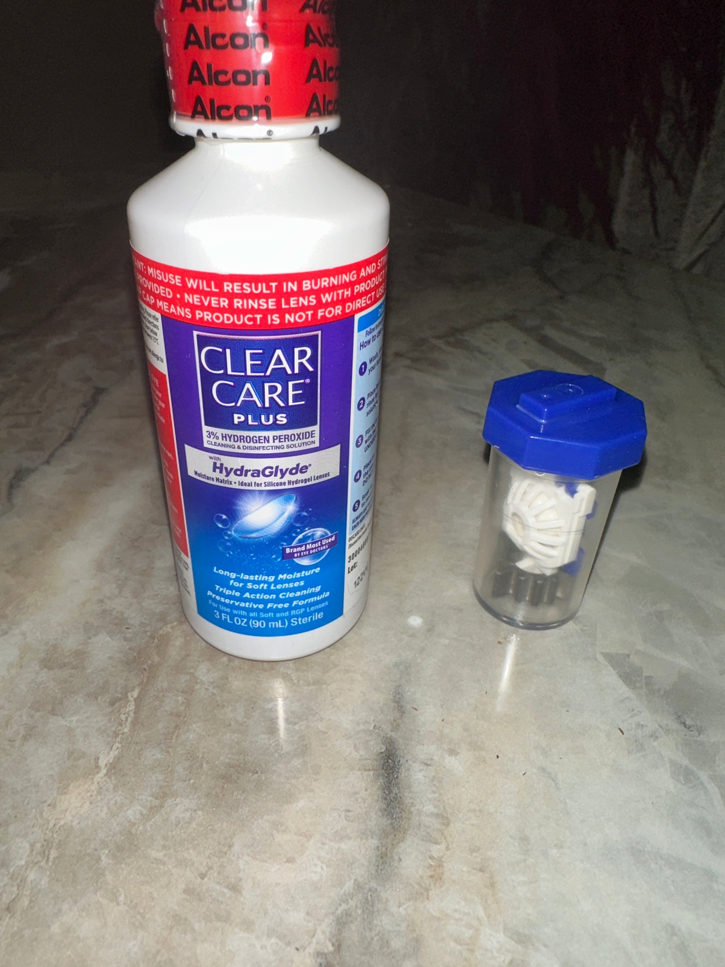 Clear care plus 3oz y 12oz (desinfectante de lentes de contacto)