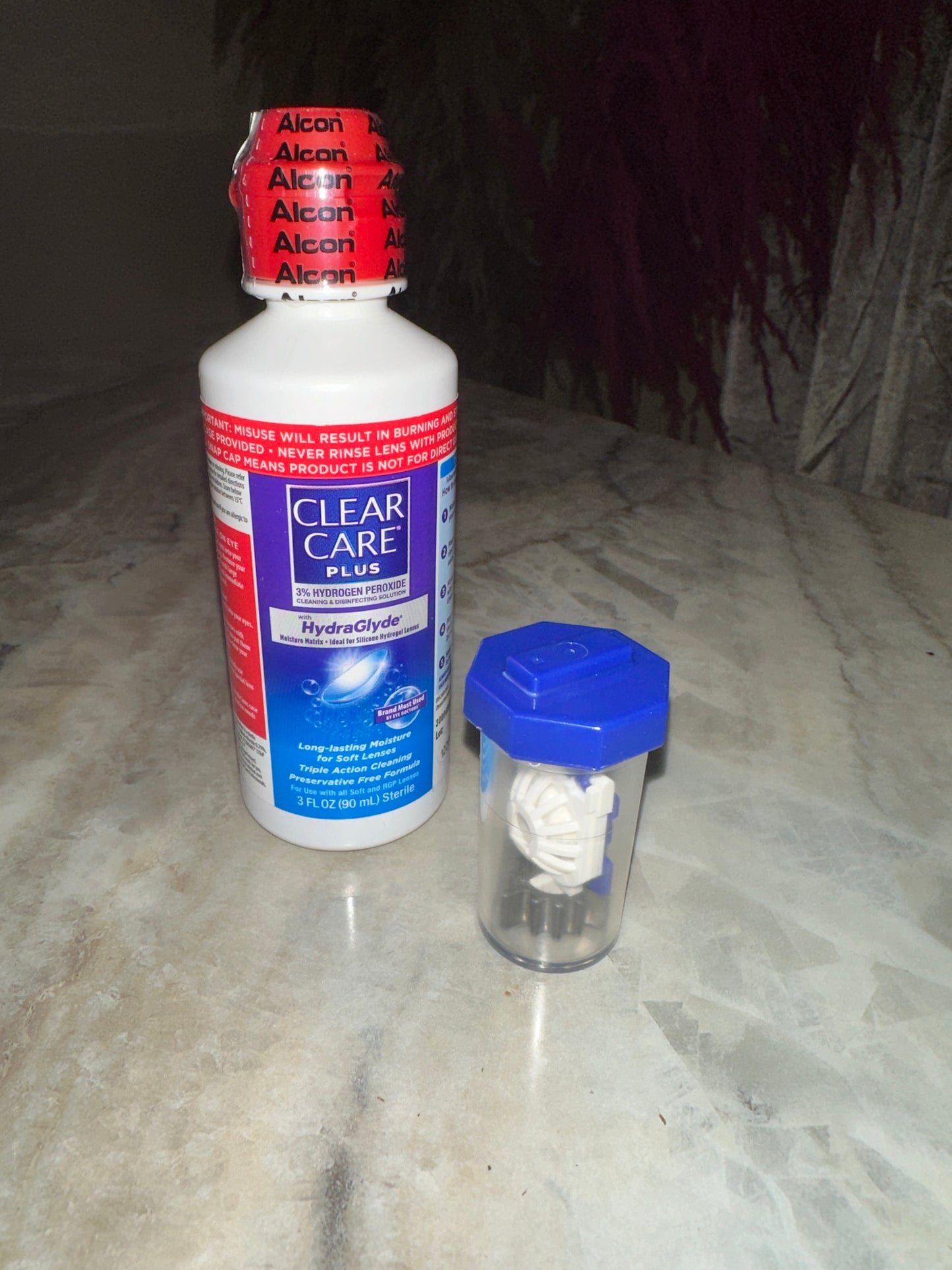 Clear care plus 3oz y 12oz (desinfectante de lentes de contacto)