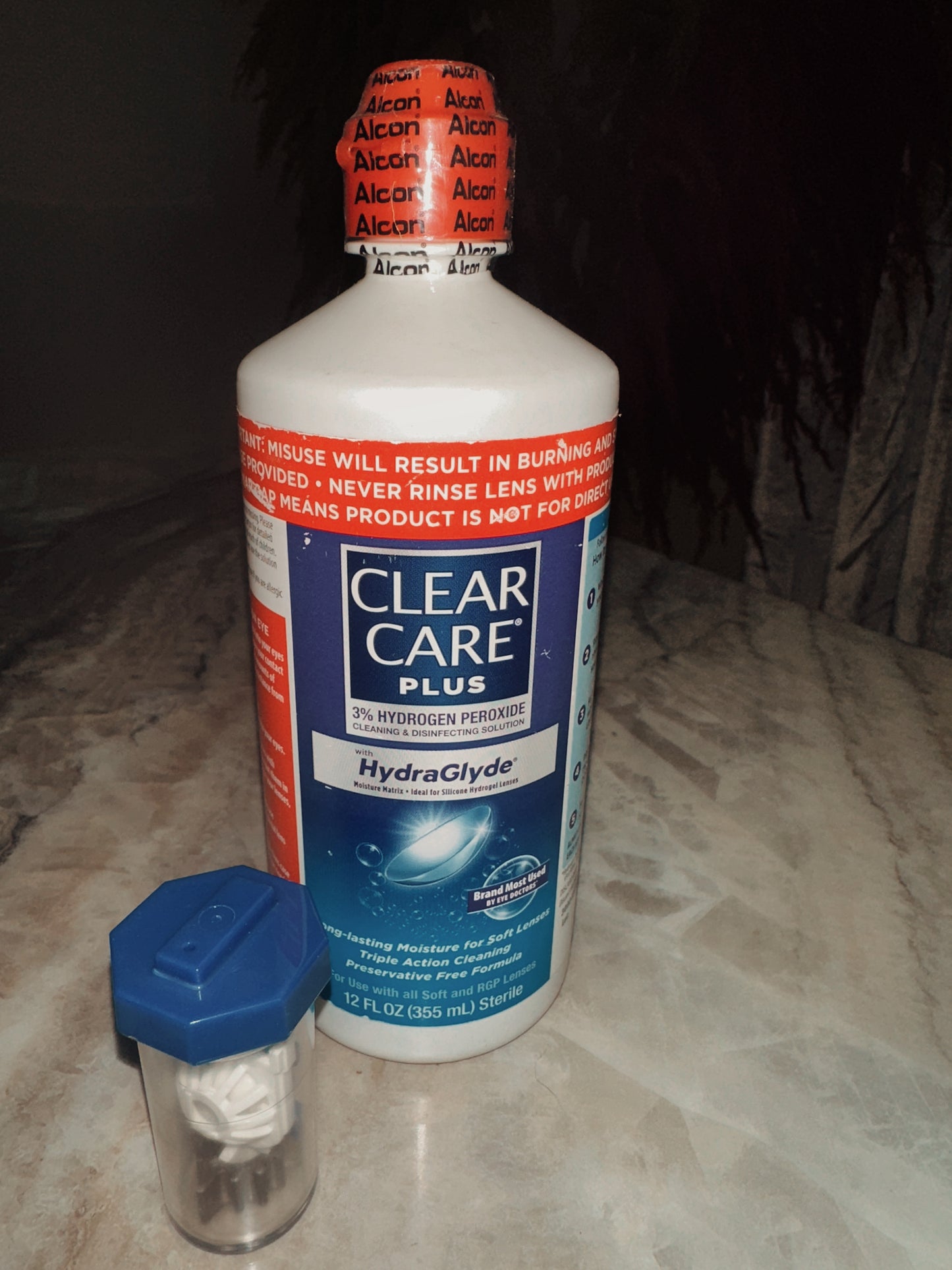 Clear care plus 3oz y 12oz (desinfectante de lentes de contacto)