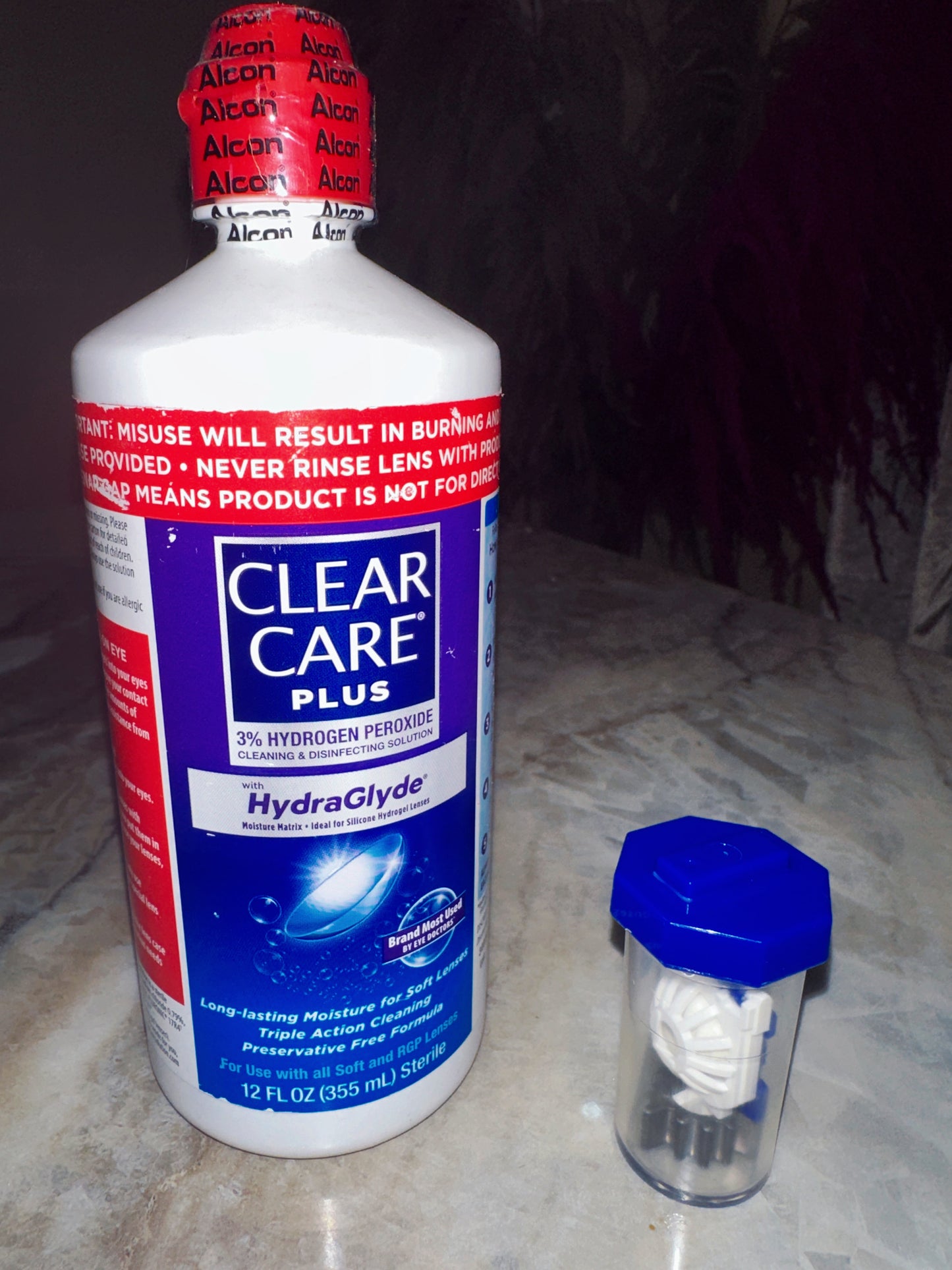 Clear care plus 3oz y 12oz (desinfectante de lentes de contacto)