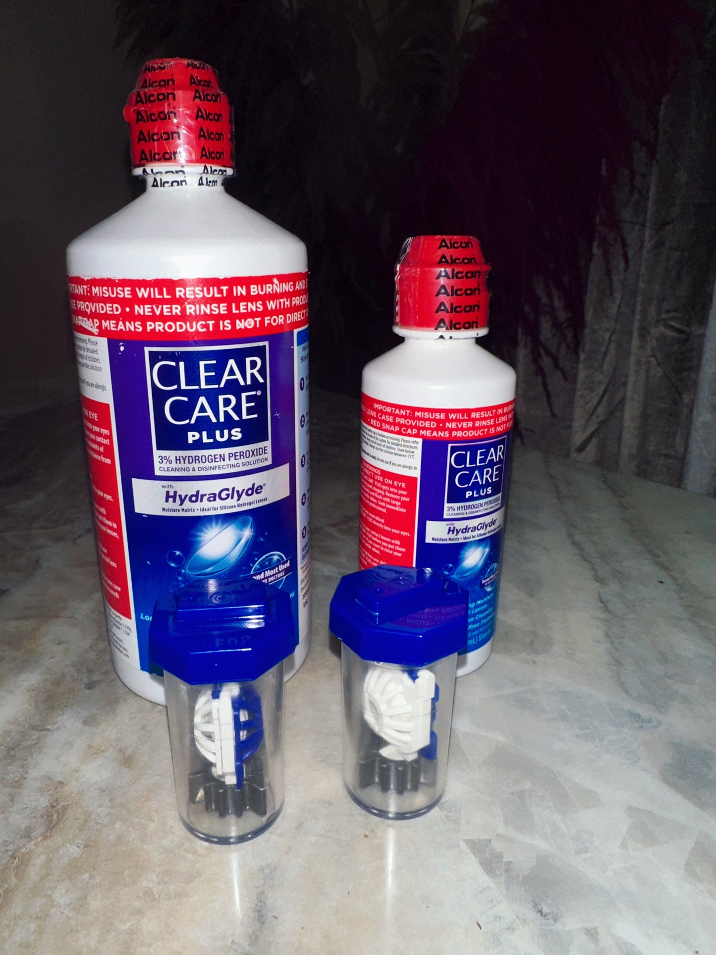 Clear care plus 3oz y 12oz (desinfectante de lentes de contacto)