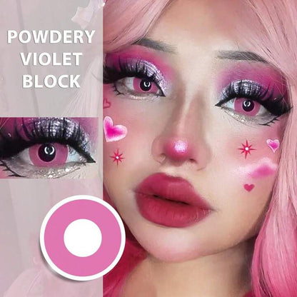 Powdery violet block Halloween