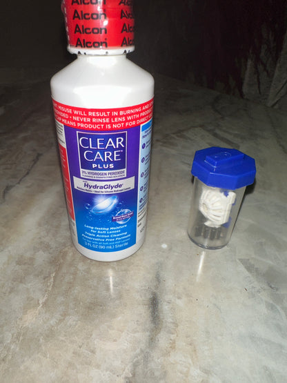 Clear care plus 3oz y 12oz (desinfectante de lentes de contacto)