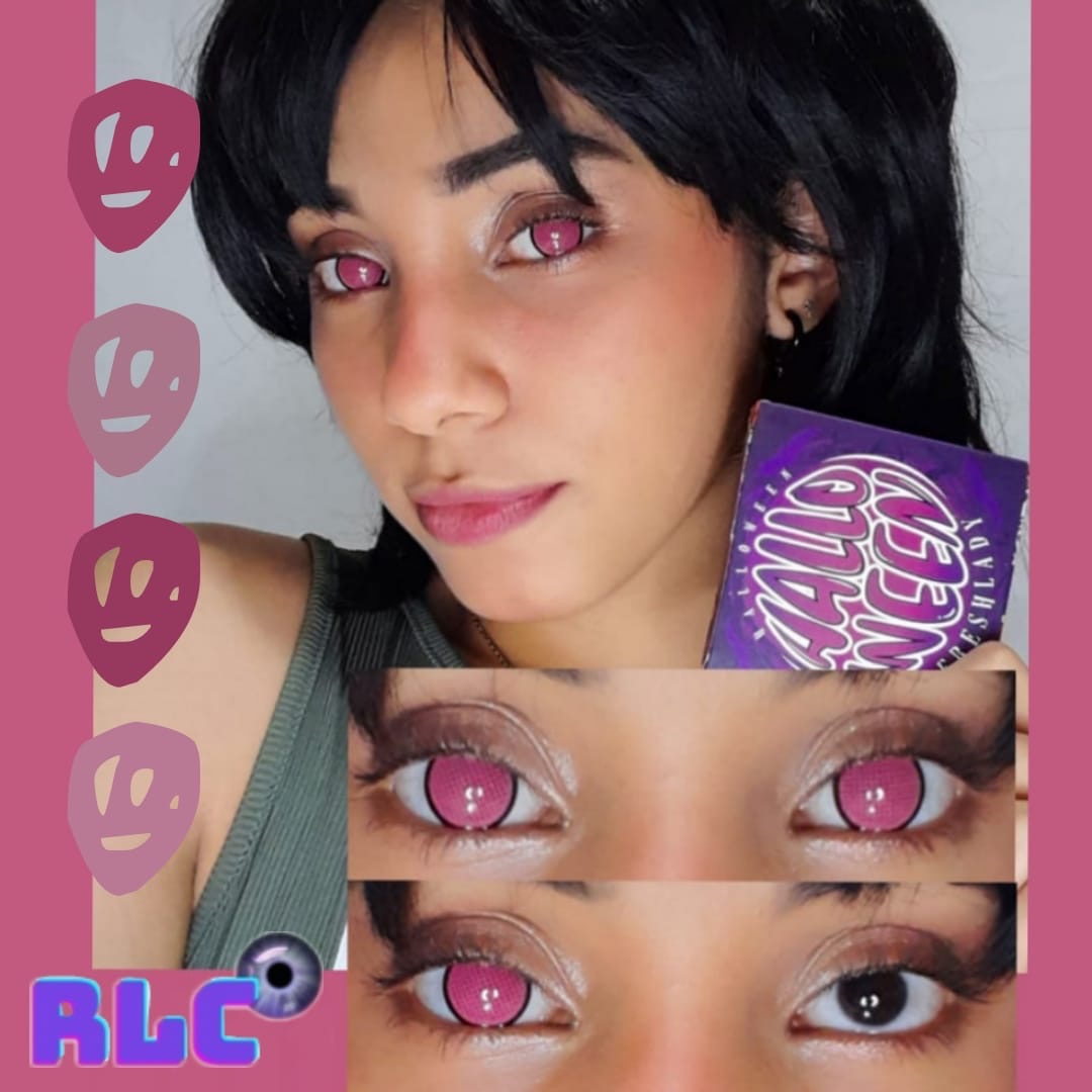 Mesh rose Halloween (60% de visión) – RLC Rosa Lentes de Contacto store